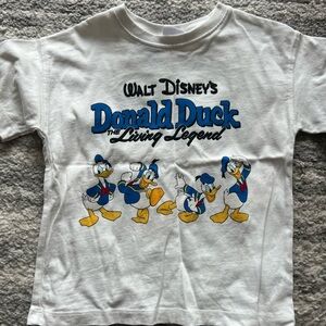 Zara Kids Donald Duck Tee - White and Blue